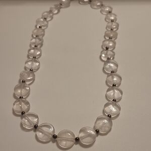 Elegant Clear Beaded Necklace